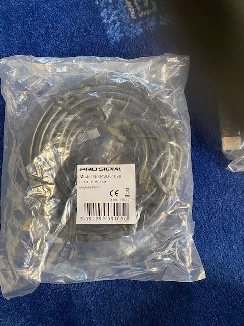 HDMI Lead, Male to Male, Gold Plated Connectors, 10m Black - PSG01099