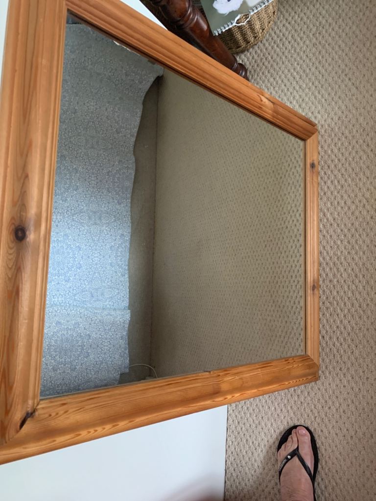 Mirror with pine frame 