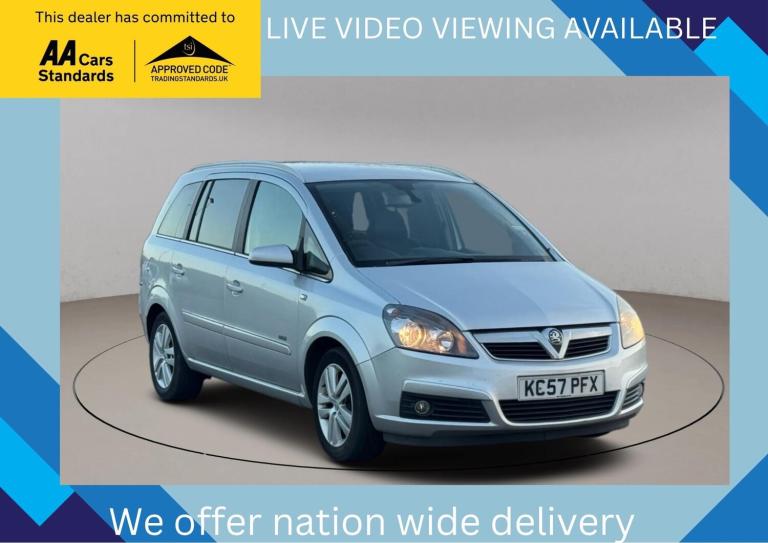 2007 Vauxhall Zafira 1.8i Design 5dr MPV PETROL Manual