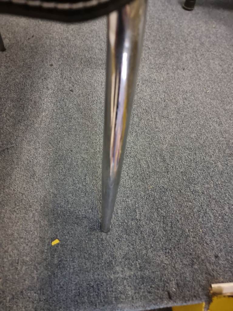 Black Thin Highback Faux Leather Dining Chair Never Been Used 