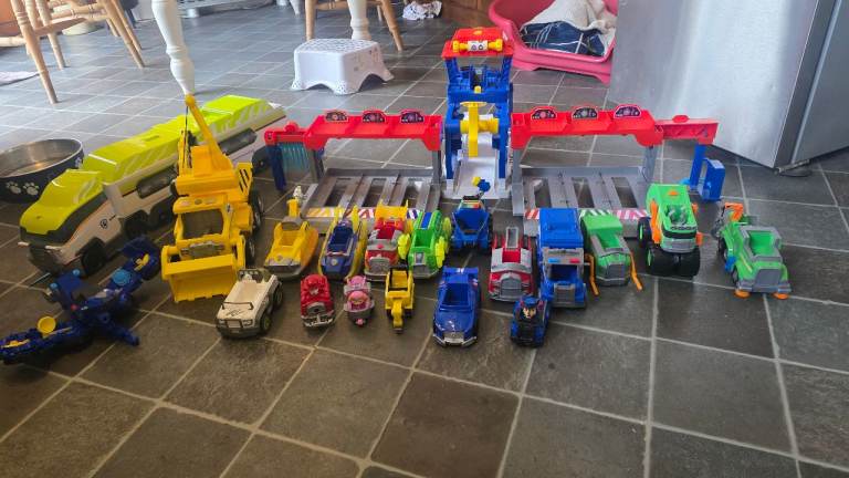 Large Paw Patrol Toy Bundle with Lookout Tower and Vehicles