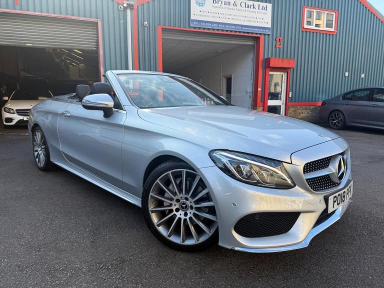 2018 Mercedes-Benz C Class 2.1 C220d AMG Line Cabriolet G-Tronic+ Euro 6 (s/s) 2dr CONVERTIBLE Di...