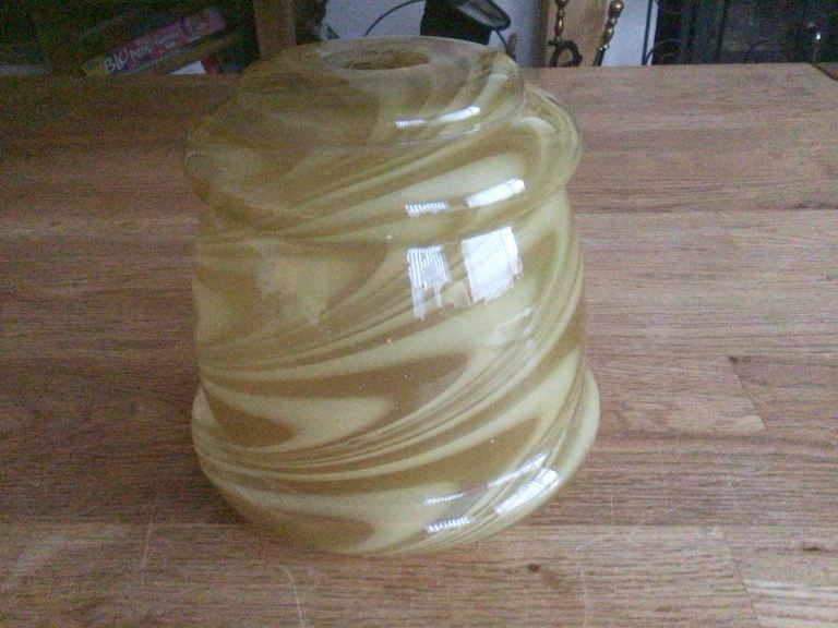 Vintage Glass Light Shade.