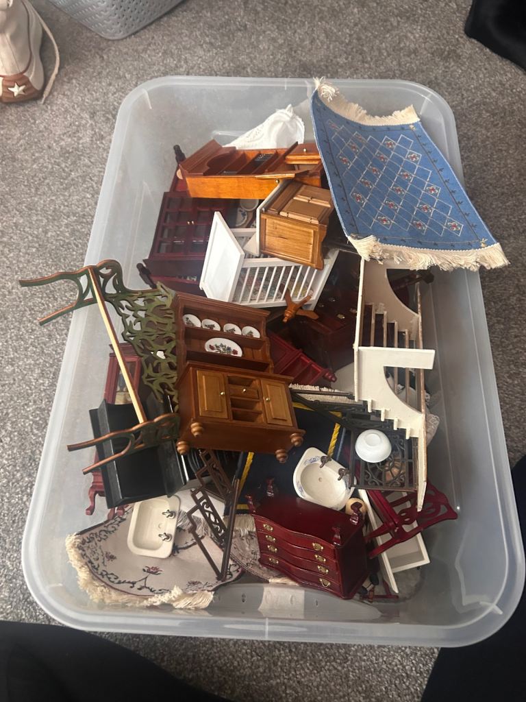 Miniature dolls house furniture 