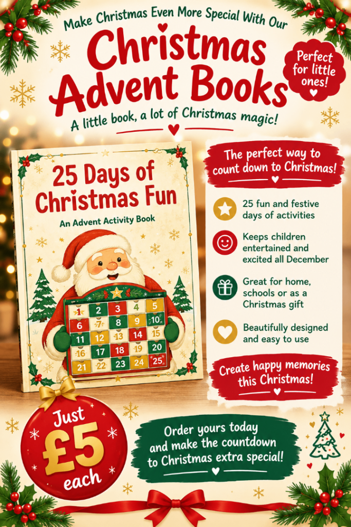 Christmas Advent Activity Book - 25 Days of Fun