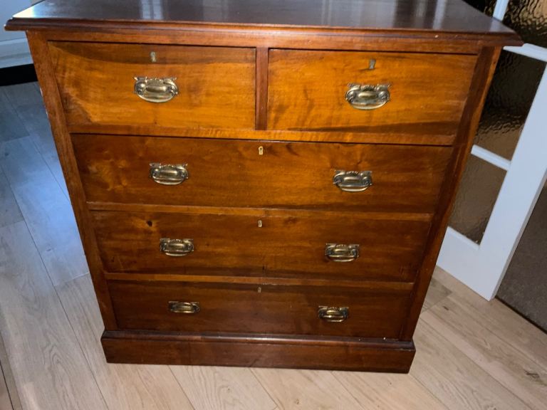 image for Solid antique chest of drawers
