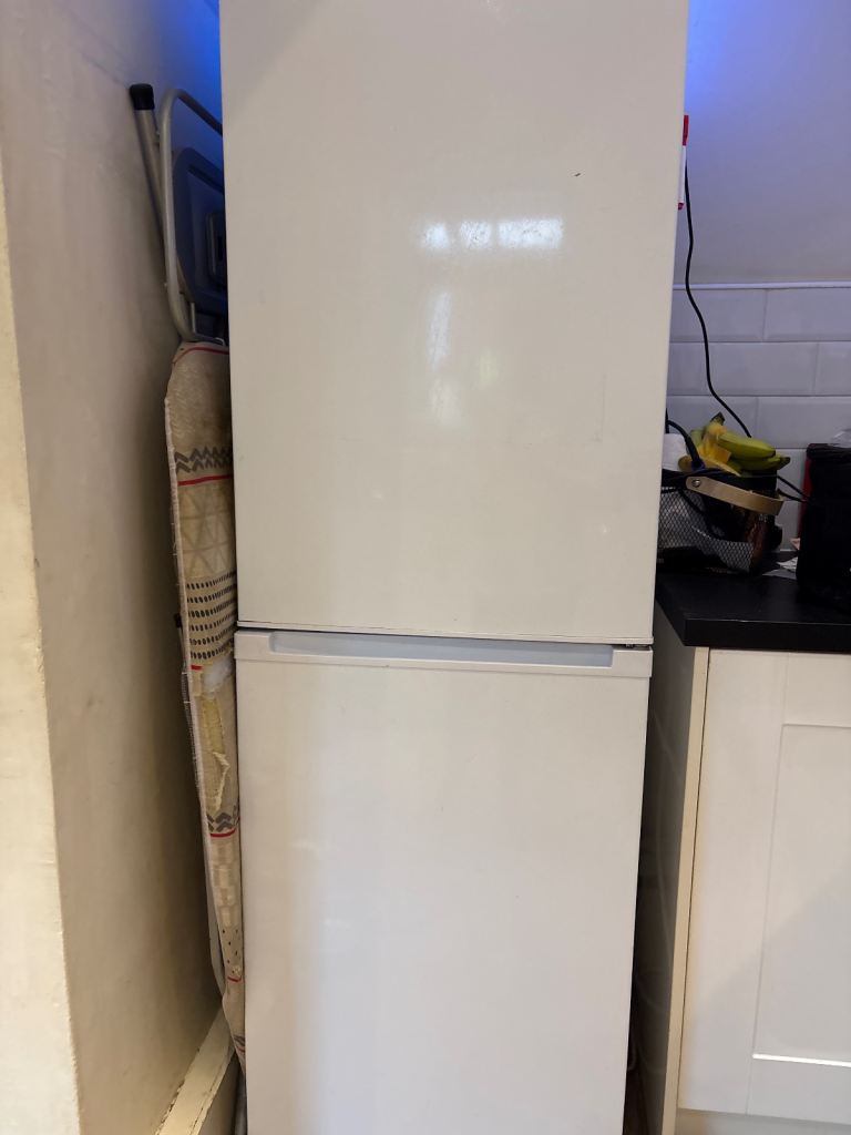 White Fridge Freezer – Fair Condition, Clean