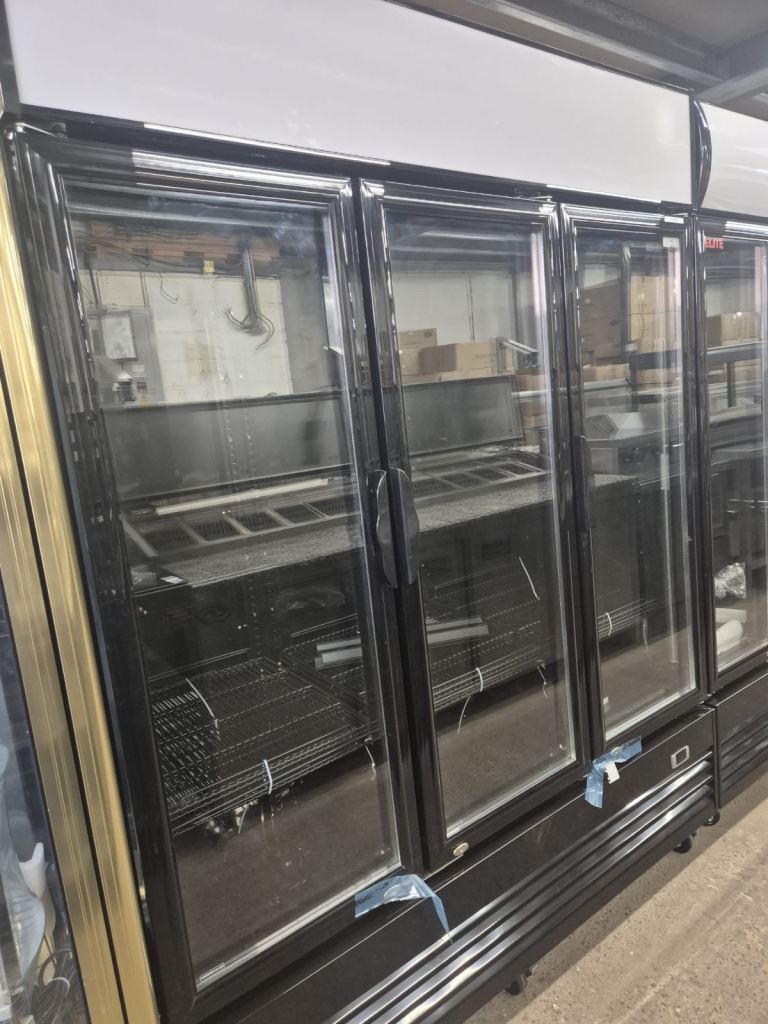 3 door drink fridge chiller cooler shop display fridge