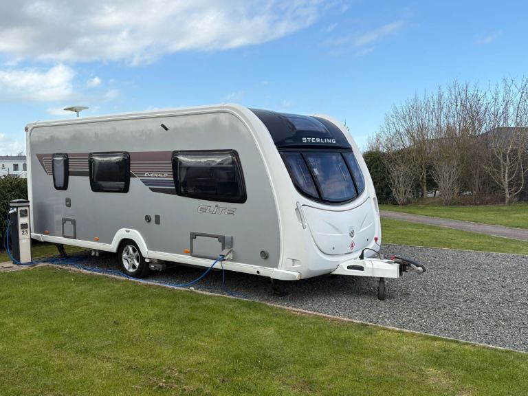 Swift sterling elite emerald 4 birth touring caravan bunk beds dinet  