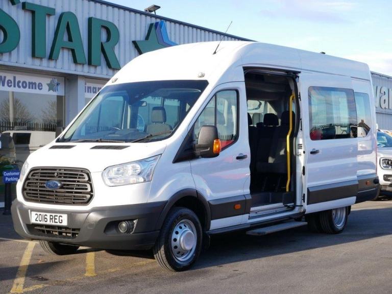 2016 FORD TRANSIT 460 RWD 2.2 TDCI 125 BHP LWB DRW 17 SEATER MINIBUS ( NO VAT )