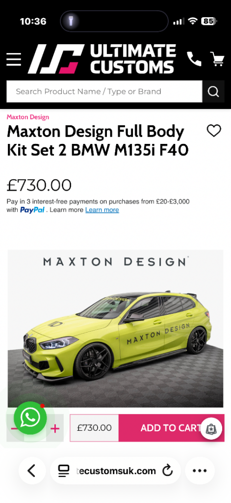 Maxton design full body kit 