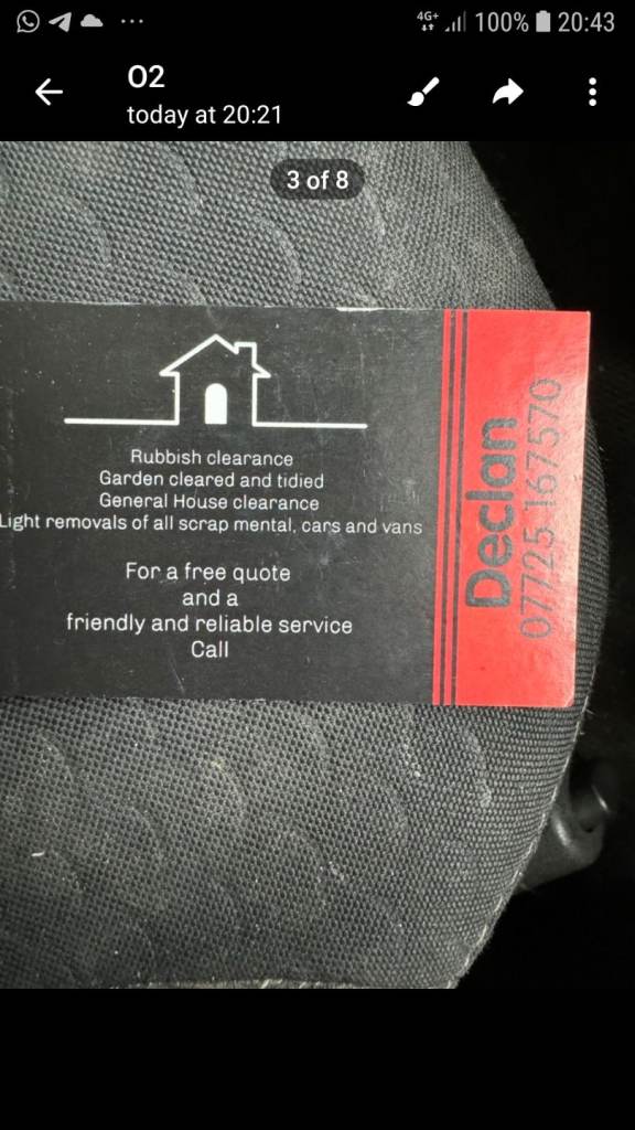 Scrap metal pick up and garage clear out 
