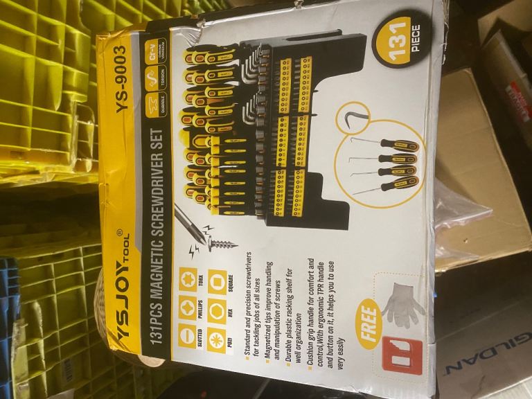 145-piece Magnetic Screwdrivers Set with Plastic Racking, Precision Screwdrivers, Magnetizer