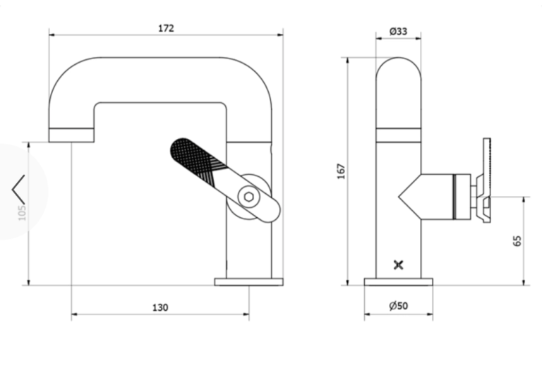 Crosswater Union bathroom sink mixer tap