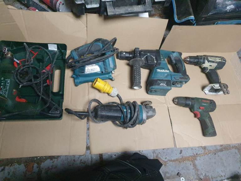Job lot of power tools
