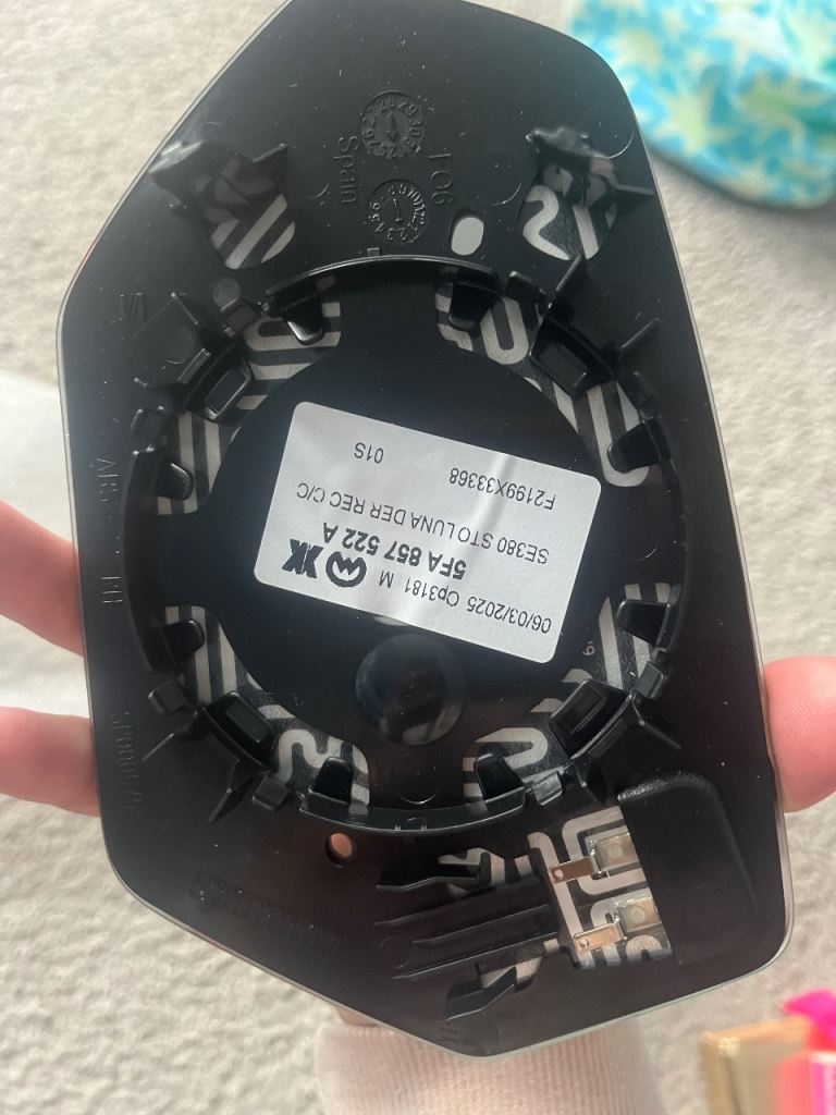 Seat Leon dynamic driver wing mirror glass