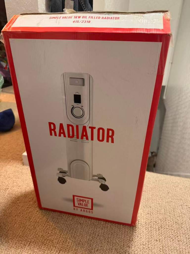1KW Oil Filled Radiator 