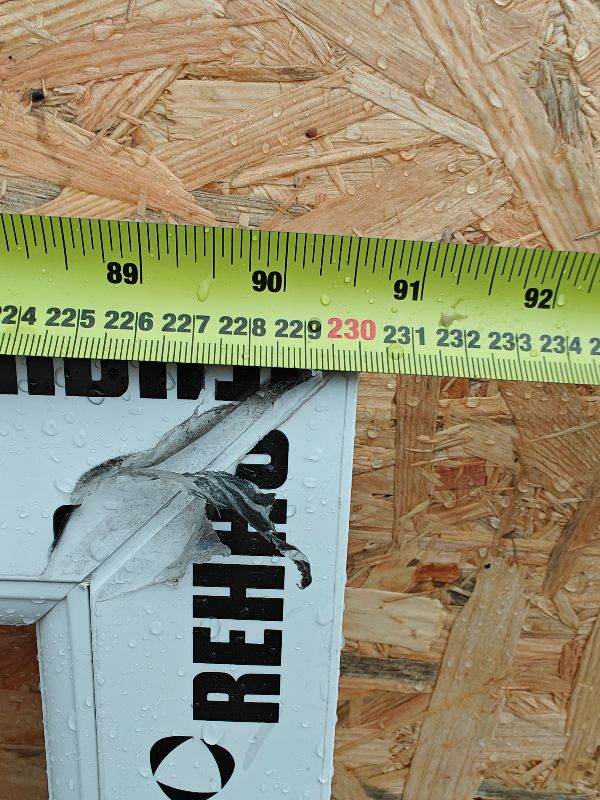 Double glazed window unit. 2300 x 665