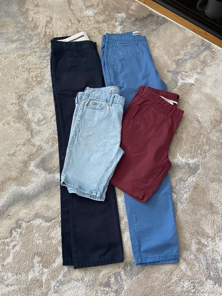 2 Pair Of Mens Chinos & 2 Pair Of Shorts - Can Be Bought Individually 