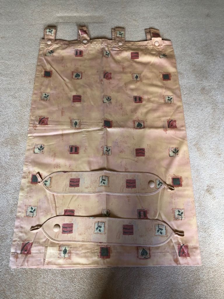 Orange/Peach Curtains with Tabs