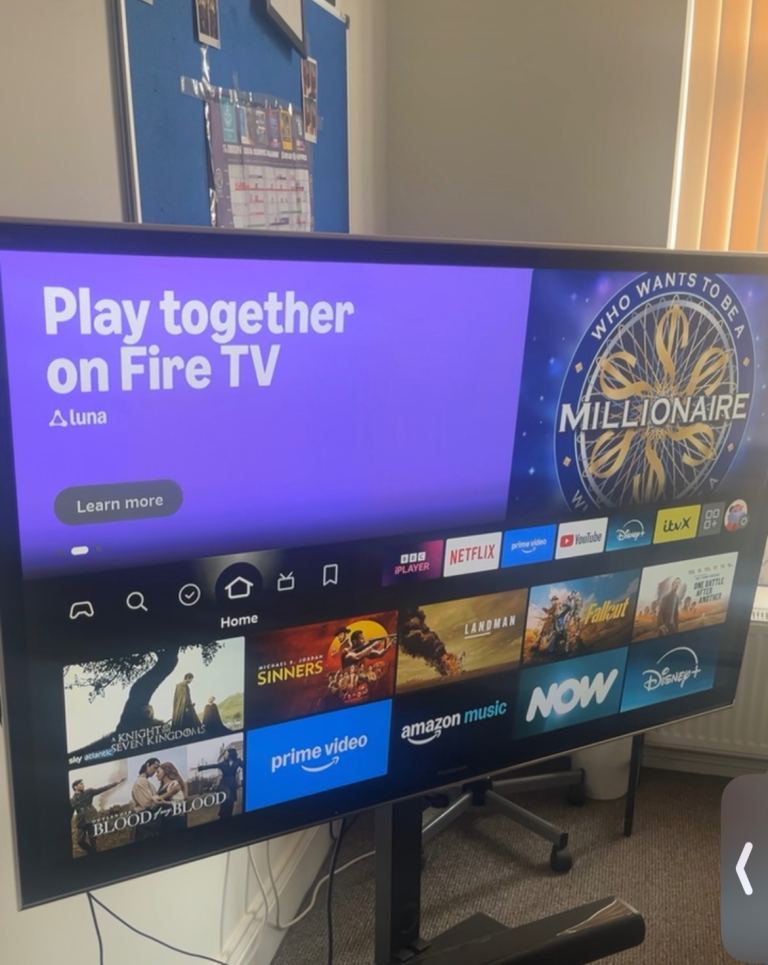 55 inch smart tv and tv stand for sale