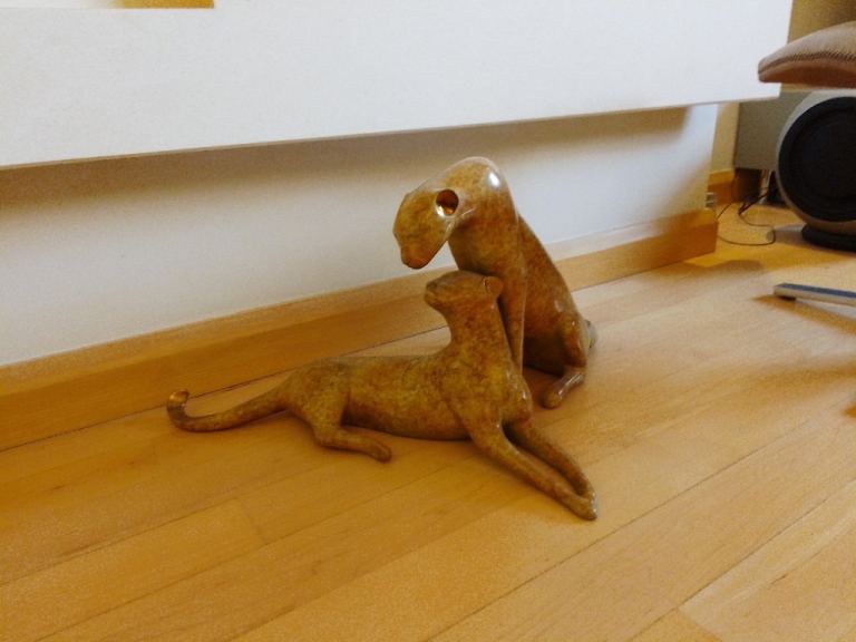 Bronze Limited edition Loet Vanderveen Cheetahs  