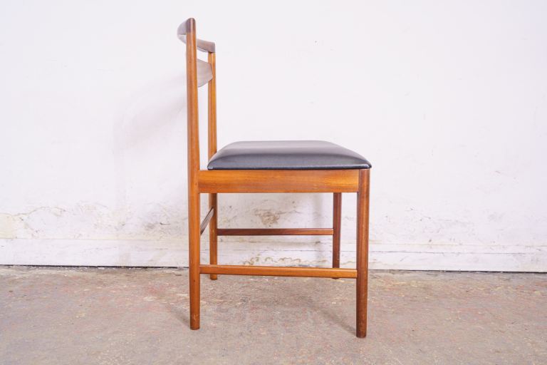 McIntosh mid-century teak double extending dining table with 6 chairs 