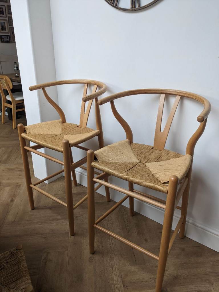 Pair of kitchen stools for island, £45 each. 
