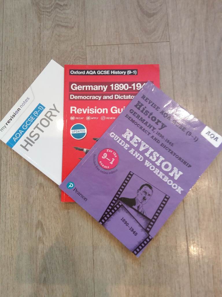 AQA GCSE HISTORY, HISTORY GERMANY, HISTORY GERMANY DEMOCRACY REVISION GUIDES AND WORKBOOKS