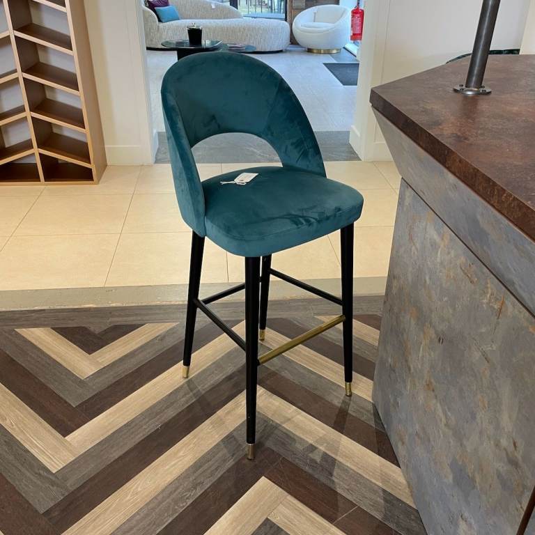 NEW EX DISPLAY, BESPOKE MADE, SHOWROOM SAMPLE BAR STOOL, £80 X1 In Stock