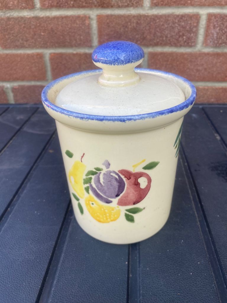 Poole pottery fruits storage jars
