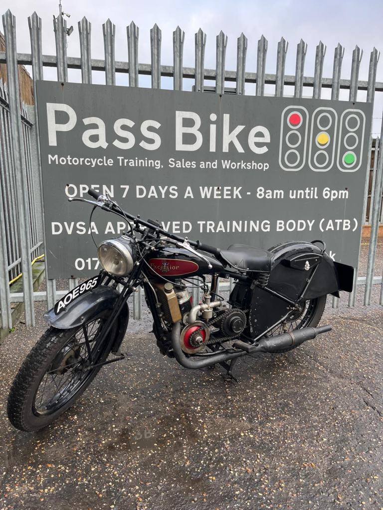 1934 EXCELSIOR VIKING 250cc WATER COOLED 2 STROKE VINTAGE CLASSIC MOTORCYCLE 