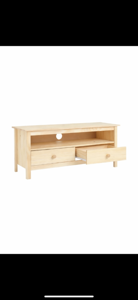  Brand New Sealed Pine TV Unit – Argos Logan – £40