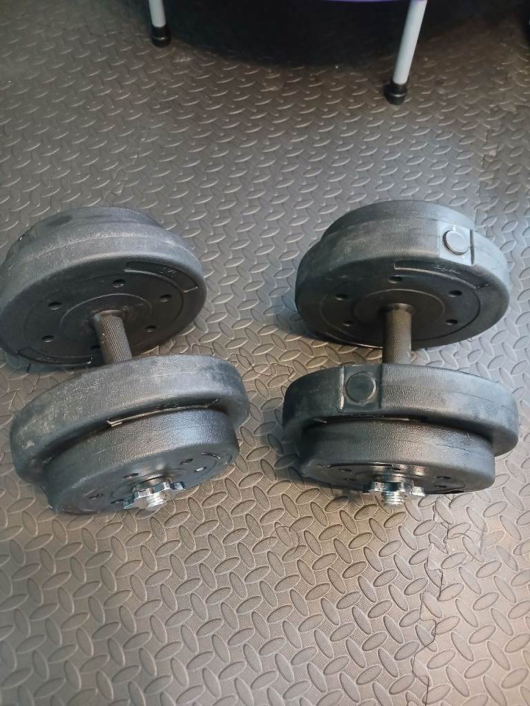 Pair of Adjustable Dumbbells approx 35kg
