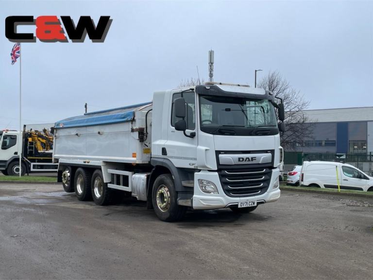 2021 (71) DAF FAW CF 410 8x4 Tridem Tipper Insulated Aluminium Wilcox Body