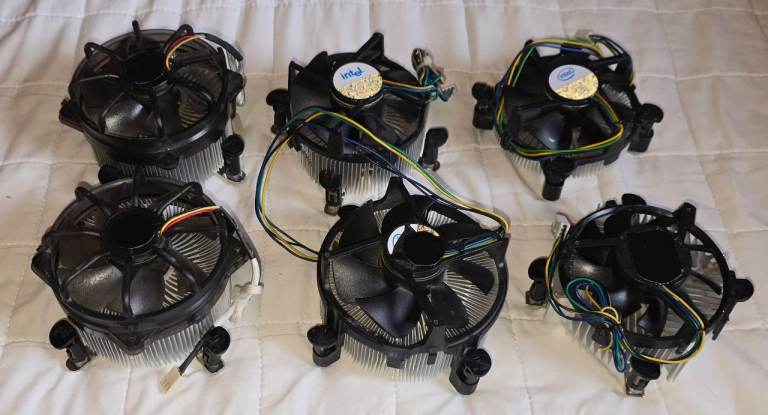 6 Intel i3/i5/i7 etc CPU coolers