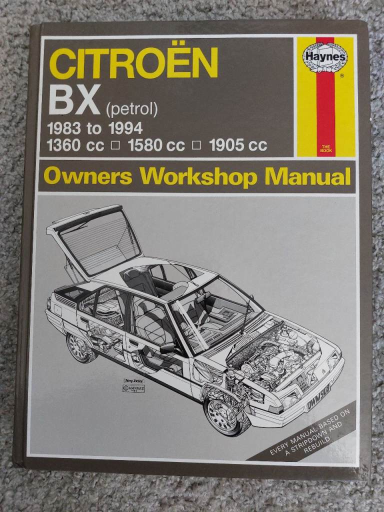 Haynes Owner Manuals for Citroen BX 