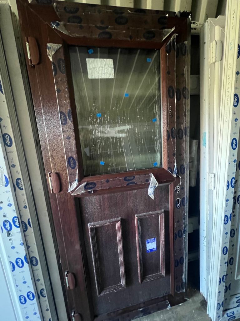 Rosewood flood proof stable composite front door BRAND NEW