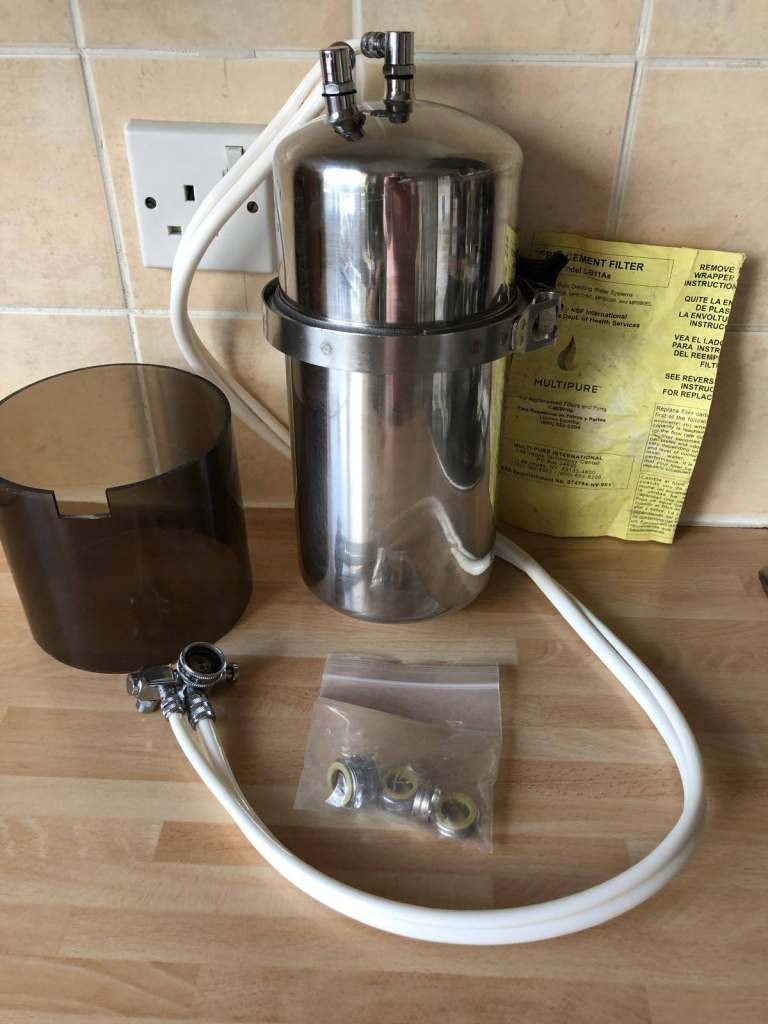 MP880SC Multipure Aquaperform Countertop Portable Drinking Water Filter System Stainless Steel