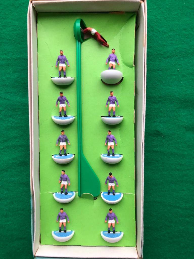 Subbuteo football heavyweight HW team ref #55 FIORENTINA / ANDERLECHT, smoke-free home