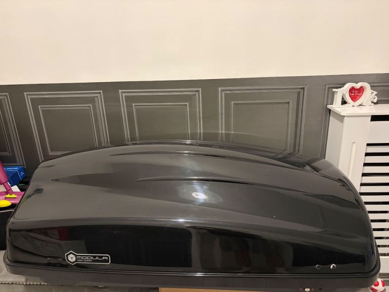Modula 340l gloss black roof box