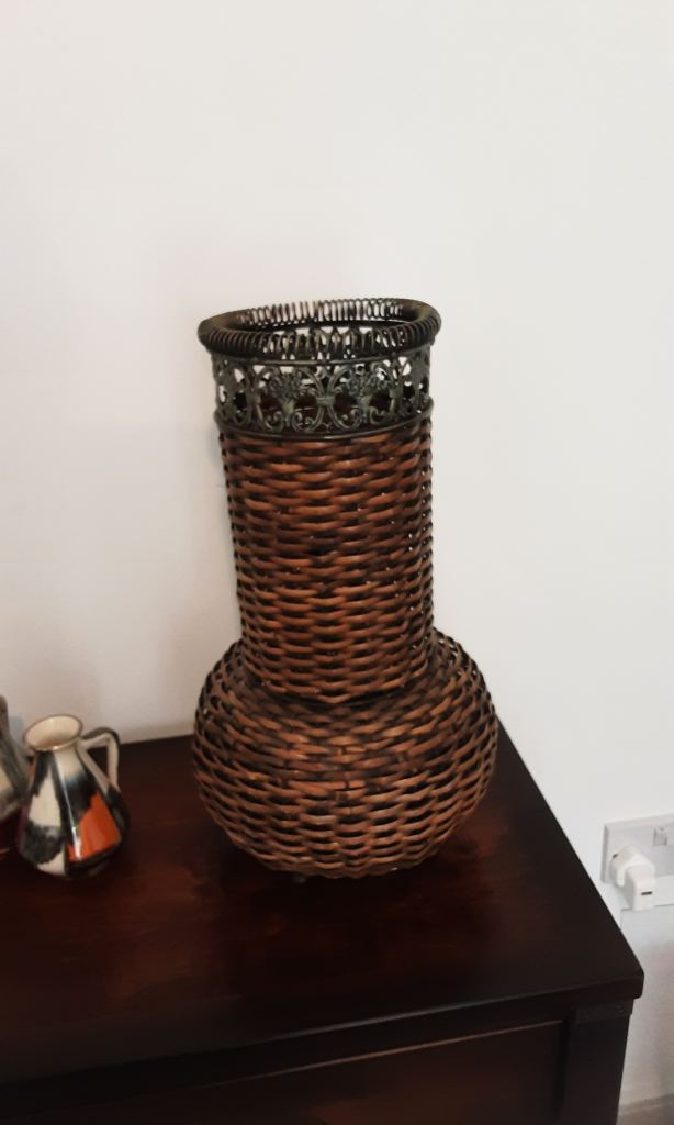 Wicker Decorative Container/Vase etc 