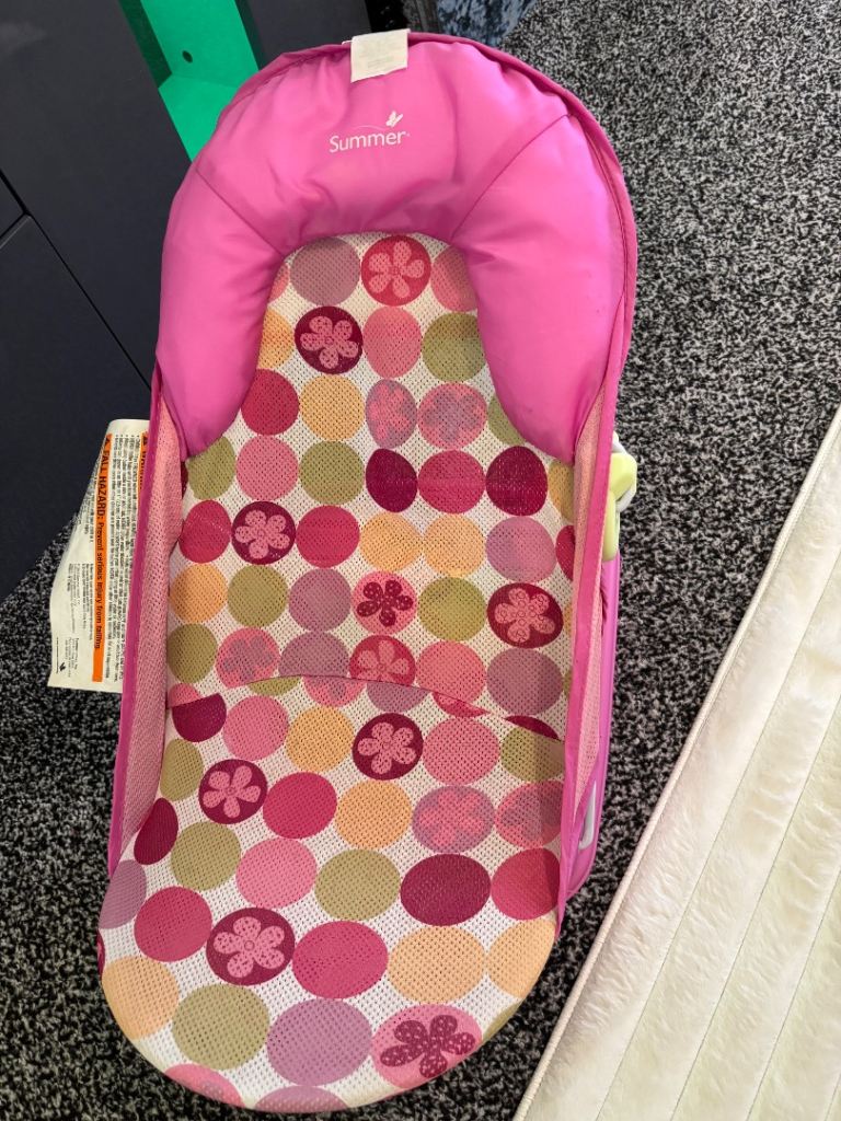 Summer baby newborn bath seat pink
