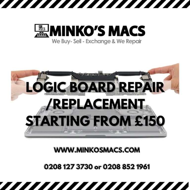 14" 16" Apple MacBook Pro Retina Air Logic Board Replacement Express Repair Supplied And Fitted