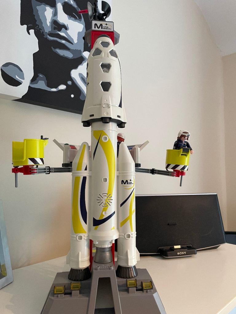 image for Playmobil 9488 Space Mars Mission Rocket & Launch Pad With Sounds Playset