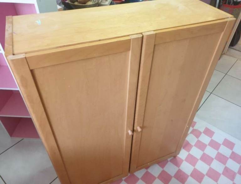 Small/Medium Pine Cabinet with Shelves – Good Condition