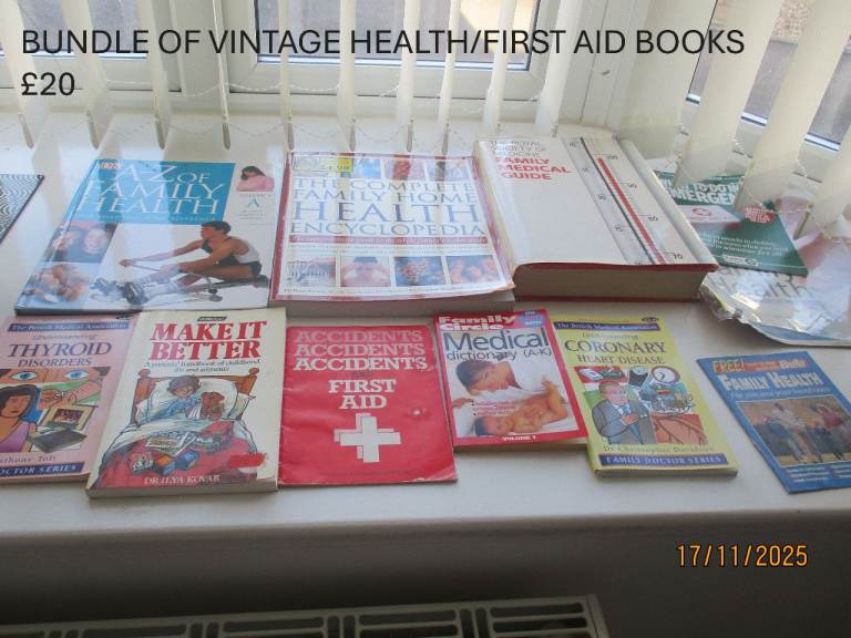 Bundle of Vintage Health & First Aid Books