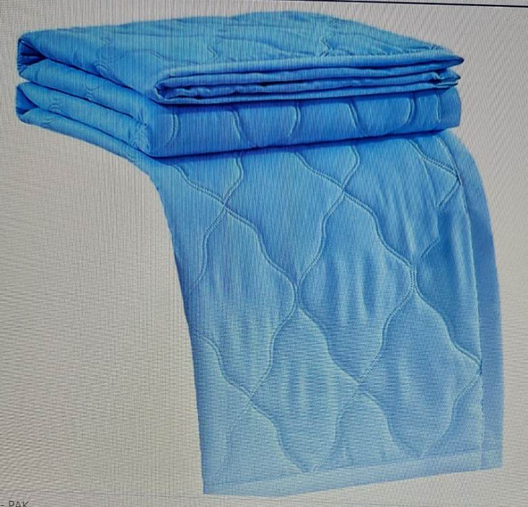 image for Summer Cooling Blanket breathable microfibre blue