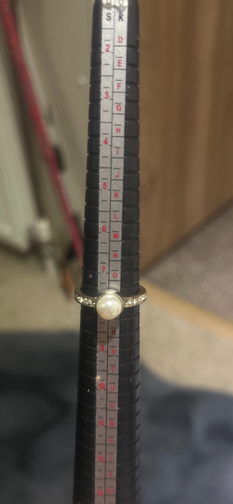 Pearl ring. See picture for size 