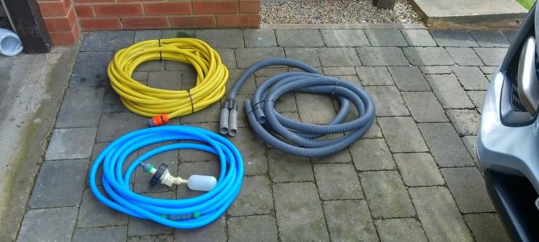 Water and waste pipes for caravan or camping